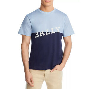 Bally Colorblocked Logo Tee Poolside Size S 3098